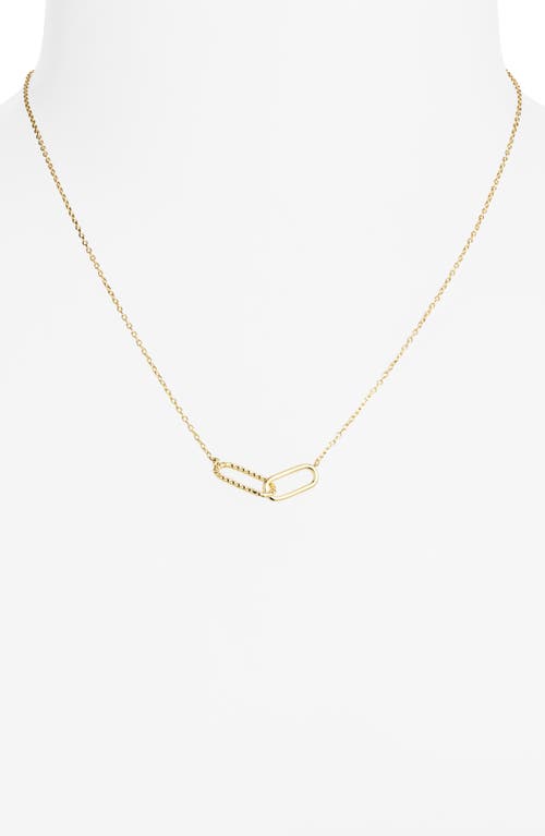 Argento Vivo Interlock Pendant Necklace In Gold