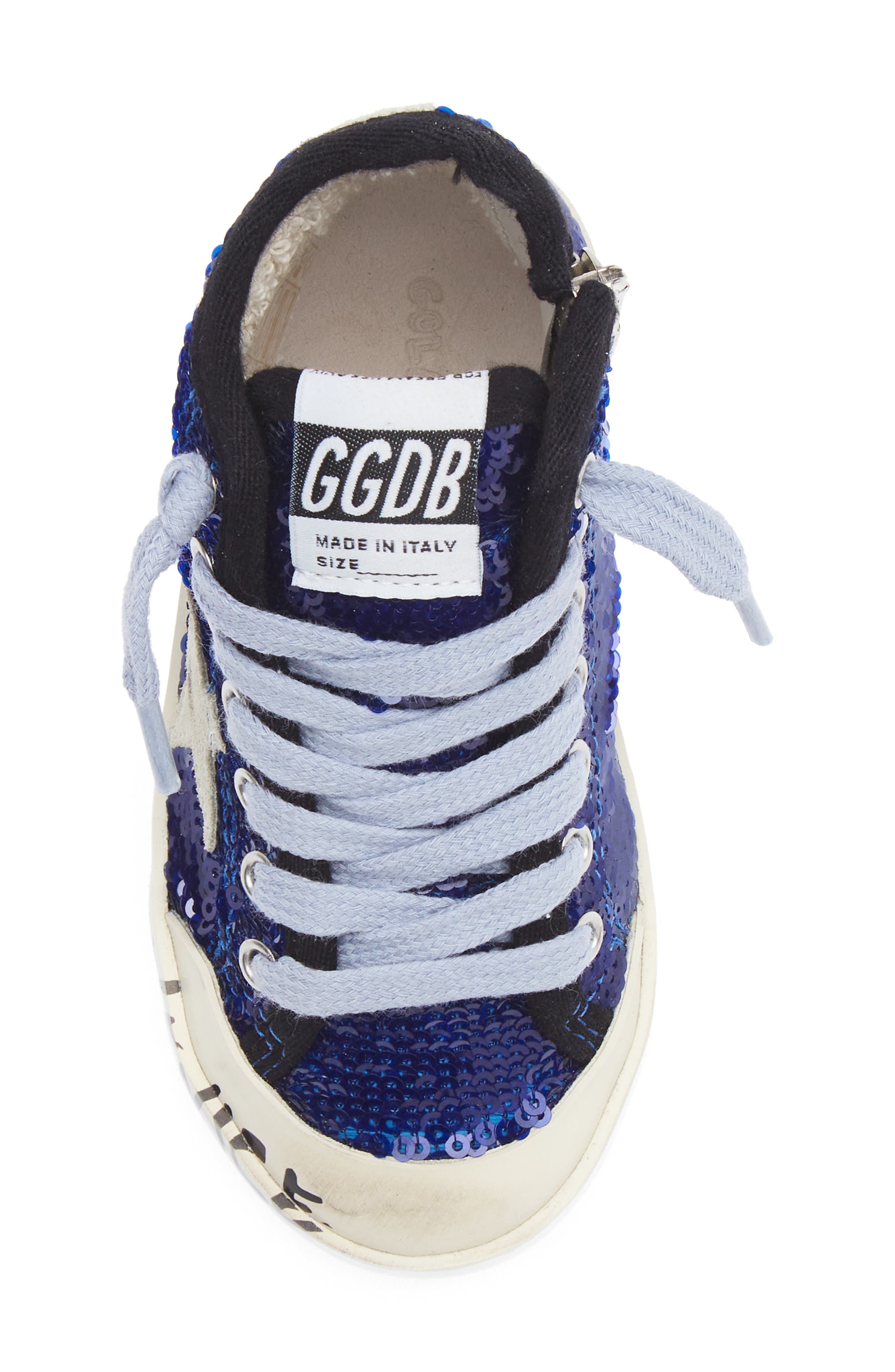 Kids' Francy Sequin High Top Sneaker, Alternate, color, BLUETTE/ ICE