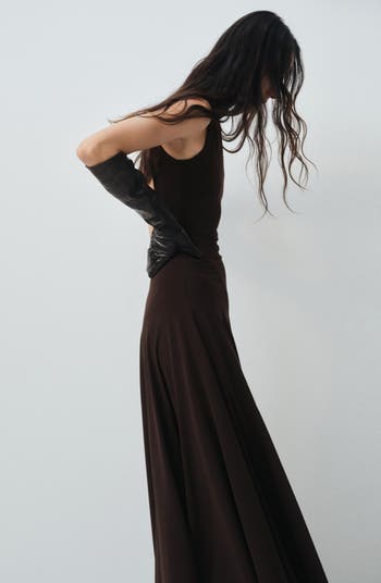 Godet Sleeveless Selection Maxi Dress