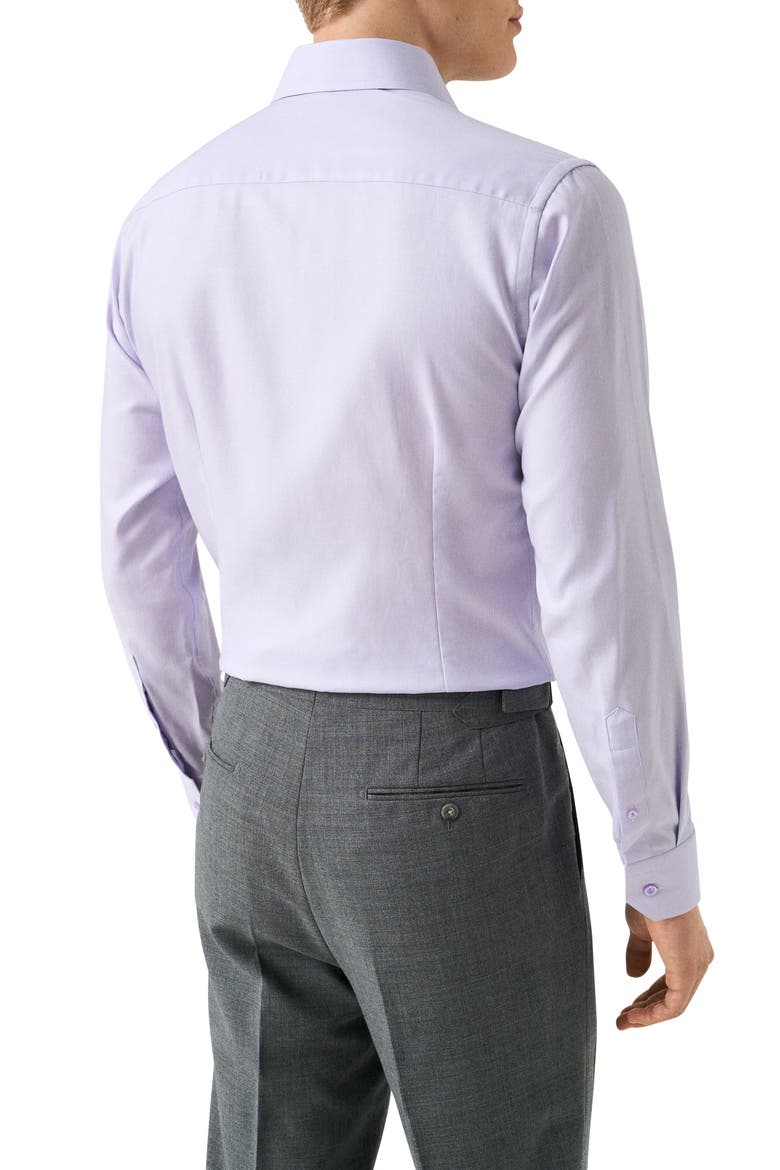 Contemporary Fit Light Purple Textured Cotton Dress Shirt, Alternate, color, LIGHT PURPLE
