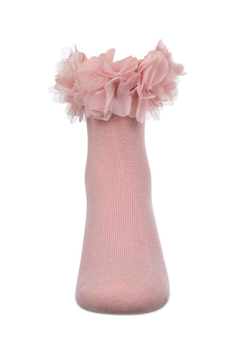 Kid's Floral Halo Anklet Socks, Alternate, color, Blush Pink