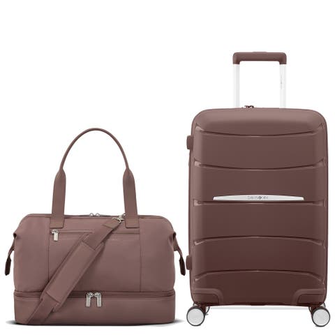 Better Than Basic 2 Piece Set Drop Bottom Weekender & Outline Pro Carry On Luggage