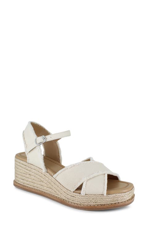 Danny Ankle Strap Espadrille Platform Wedge Sandal (Women)