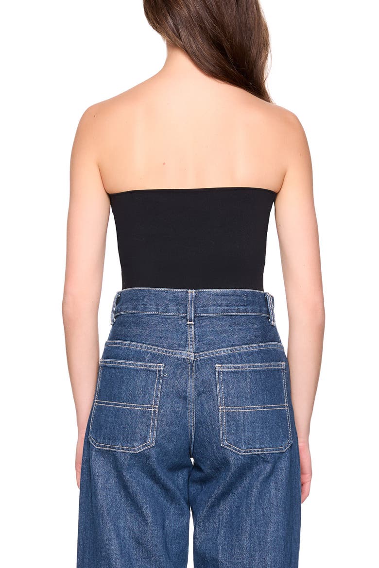 Core Tube Top, Alternate, color, BLACK