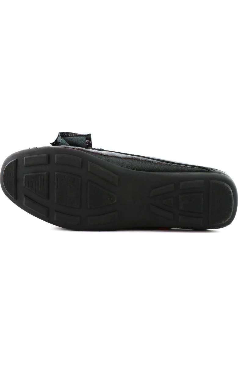 Marc Joseph New York Diane St Slip On Leather Bow Mule, Alternate, color, Black Svelte Patent