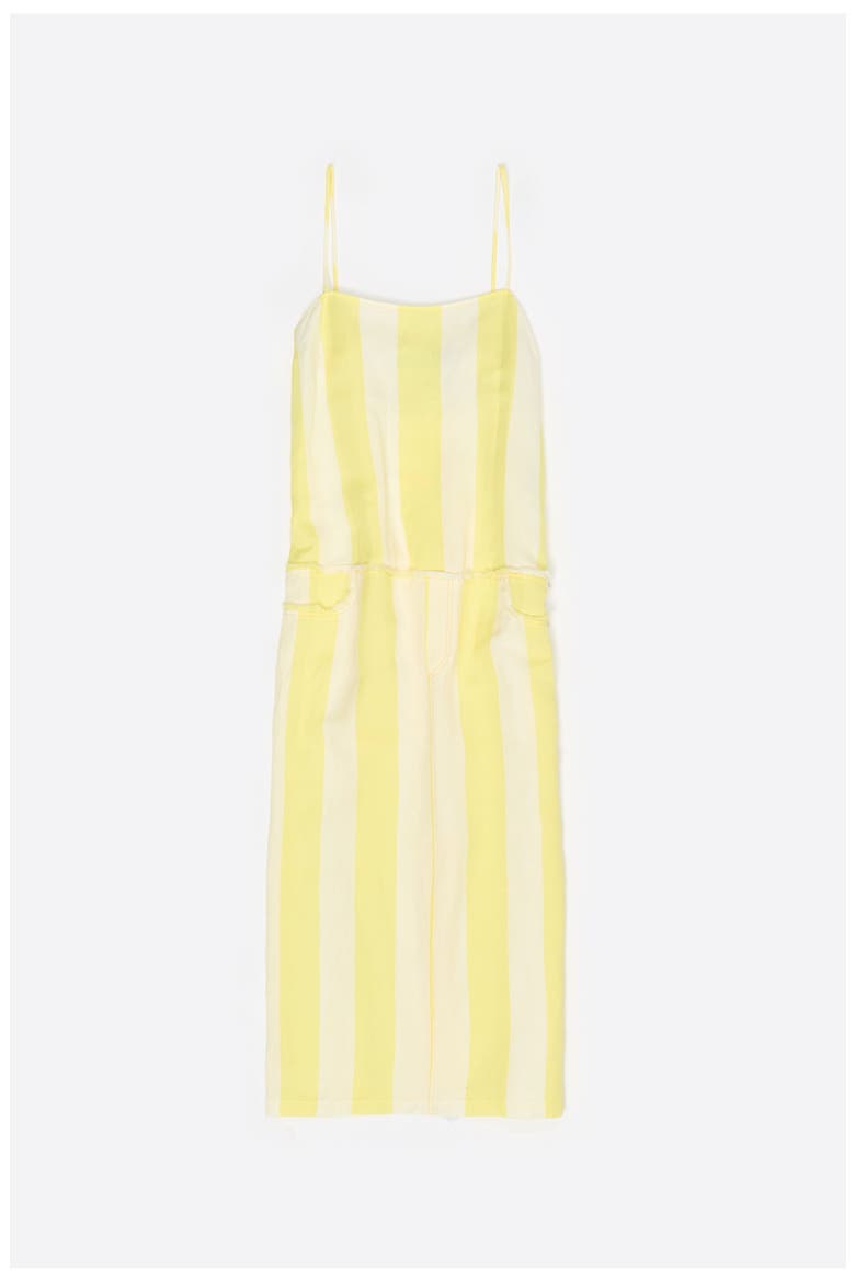 Straight Striped Linen Dress, Alternate, color, STRIPES LIMELIGHT
