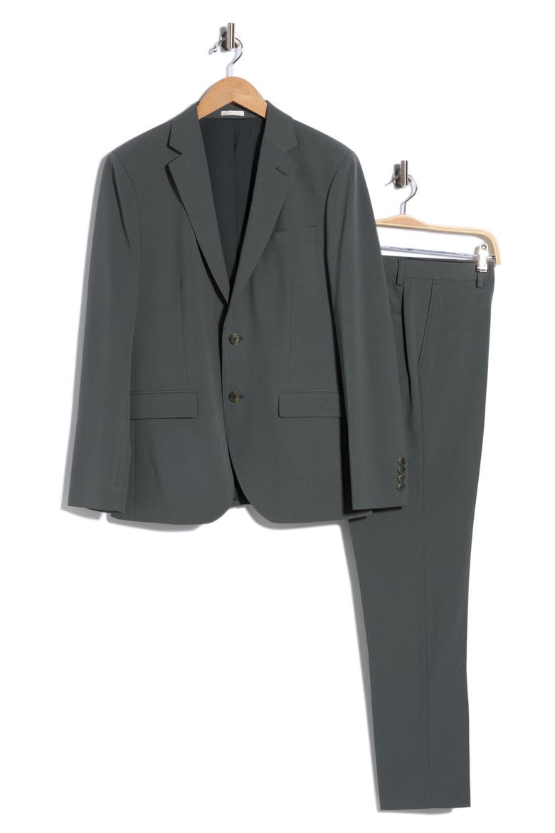 Extra Trim Fit Two-Button Suit, Alternate, color, GREEN URBAN