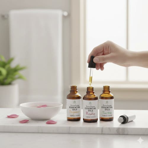 Pursonic Aromatherapy Mood & Ambiance Bundle Essential Oils + Mist Spray For Stress Relief & Skin Ha In Transparent