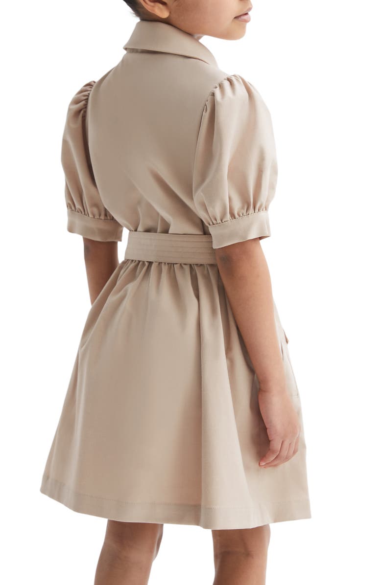 Reiss Kids' Naomi Jr. Cotton Trench Dress, Alternate, color, 