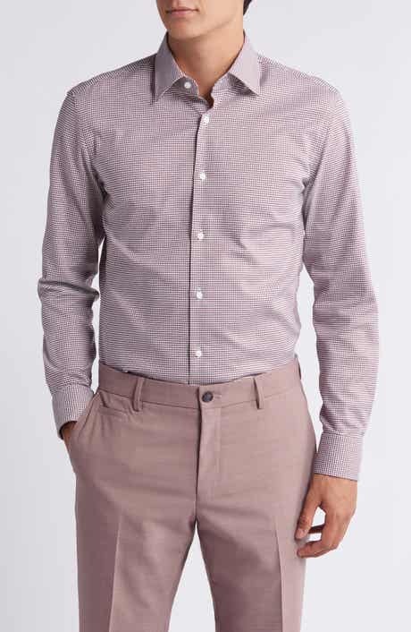 BOSS Hank Kent Stripe Stretch Dress Shirt