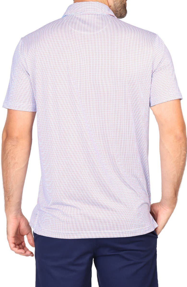 TailorByrd Dashes Performance Polo, Alternate, color, Coral