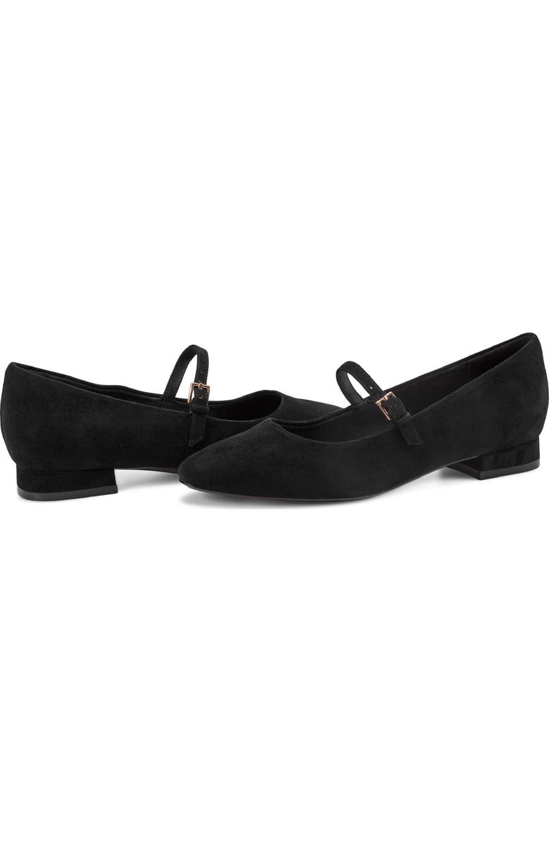 Rockport Taren Pointed Toe Flat, Alternate, color, Black