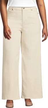 Lands' End Recover Denim High Rise Extra Wide Leg Jeans