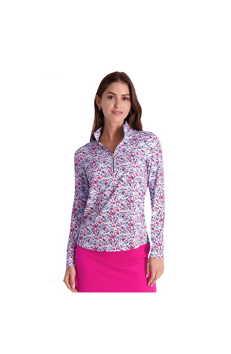 Fairway & Greene Fairway and Greene Elsie Zip Mock Womens Golf Pullover, Main, color, Dream