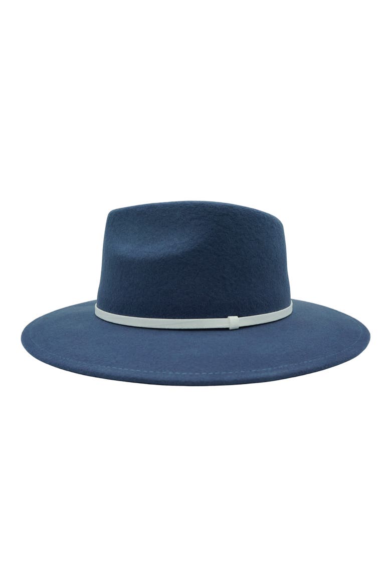 Wool Fedora, Alternate, color, DENIM BLUE