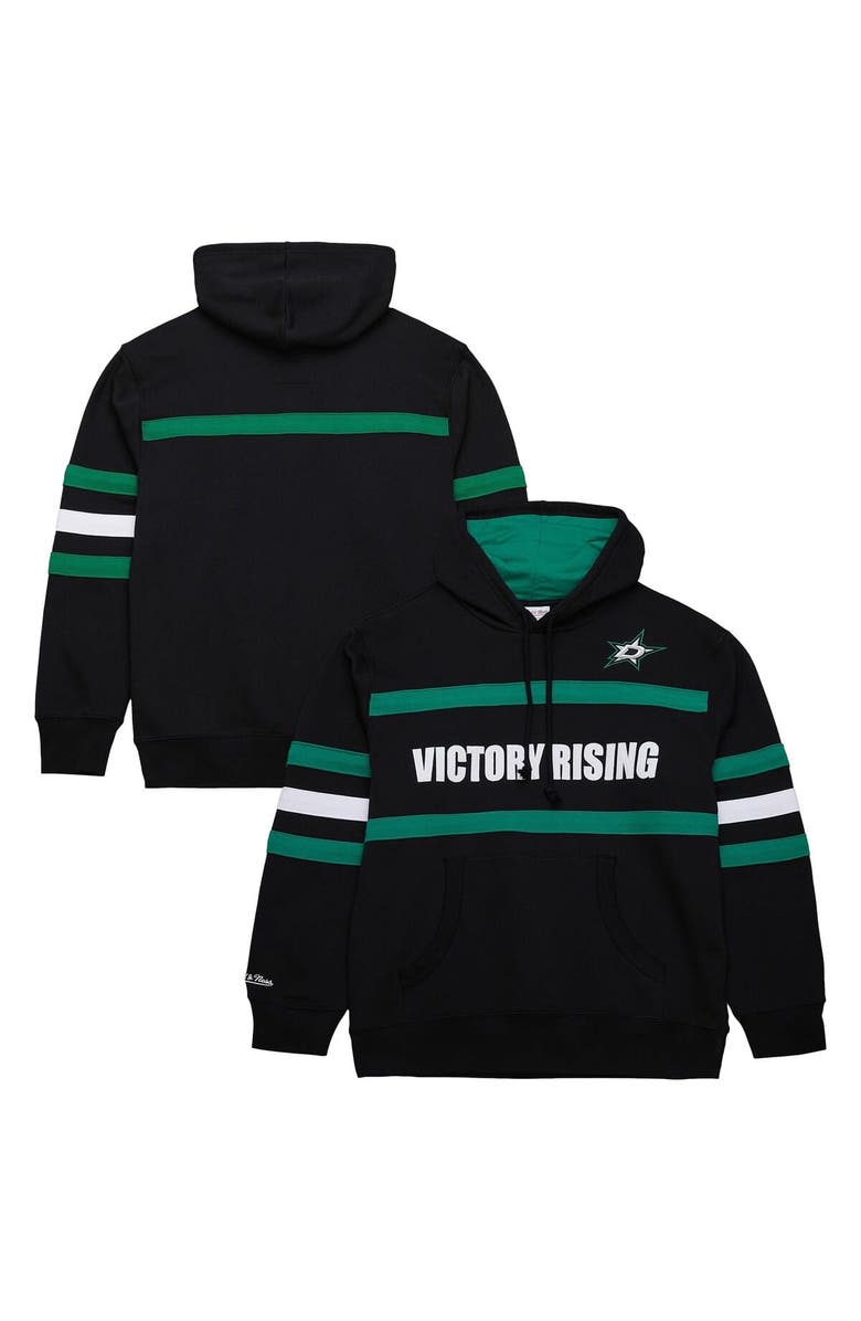 Mitchell & Ness Men's Mitchell & Ness Black Dallas Stars Head Coach Slogan Pullover Hoodie, Main, color, Black