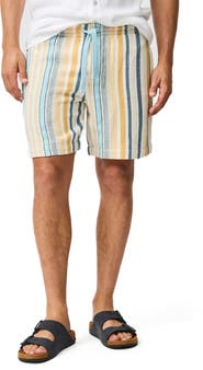 Rodd & Gunn Lakeland Stripe Cotton Blend Drawstring Shorts