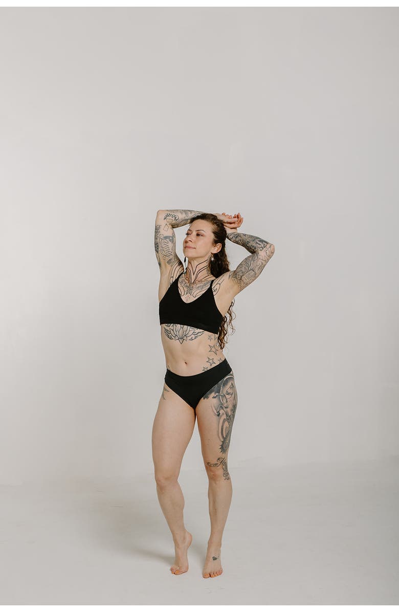 Alpine Fit Athletic Thong, Alternate, color, Obsidian-Cove-Black