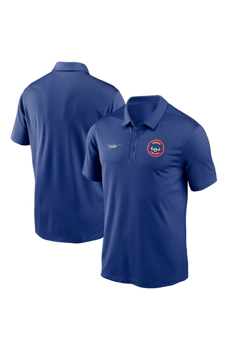 Nike Men's Nike Royal Chicago Cubs Cooperstown Collection Logo Franchise Performance Polo, Main, color, Royal