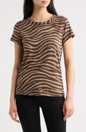 rag & bone Zebra Print Cotton T-Shirt