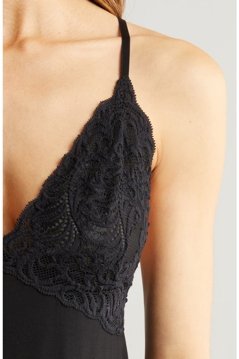 Feathers Essentials Chemise, Alternate, color, BLACK