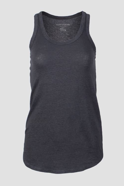 Majestic Filatures Linen Stretch Hd Scoopneck Tank