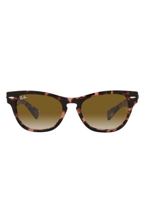 55mm Gradient Rectangular Sunglasses