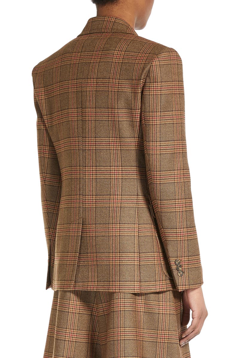 Weekend Max Mara Dorico Plaid Virgin Wool Jacket, Alternate, color, 