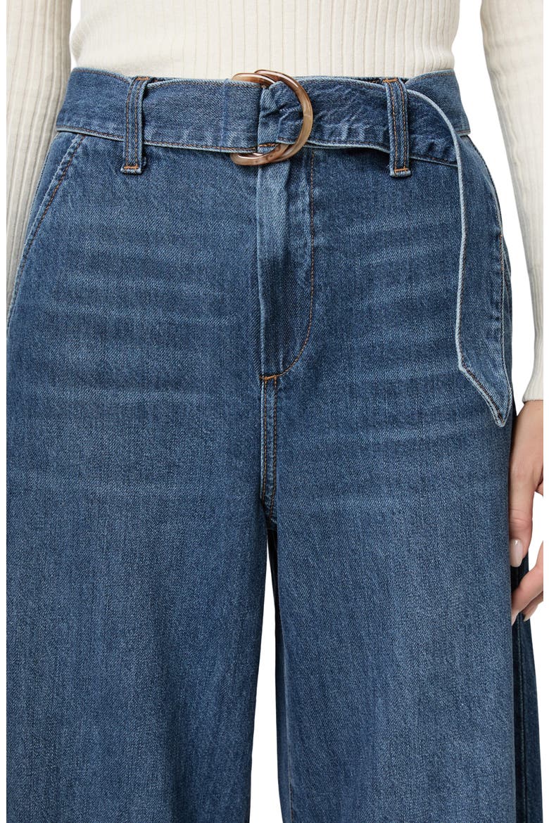 Cameron High Waist Wide Leg Belted Jeans, Alternate, color, ALTITUDE