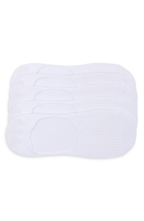 Ribbed Sport Liner 5-Pack No-Show Socks