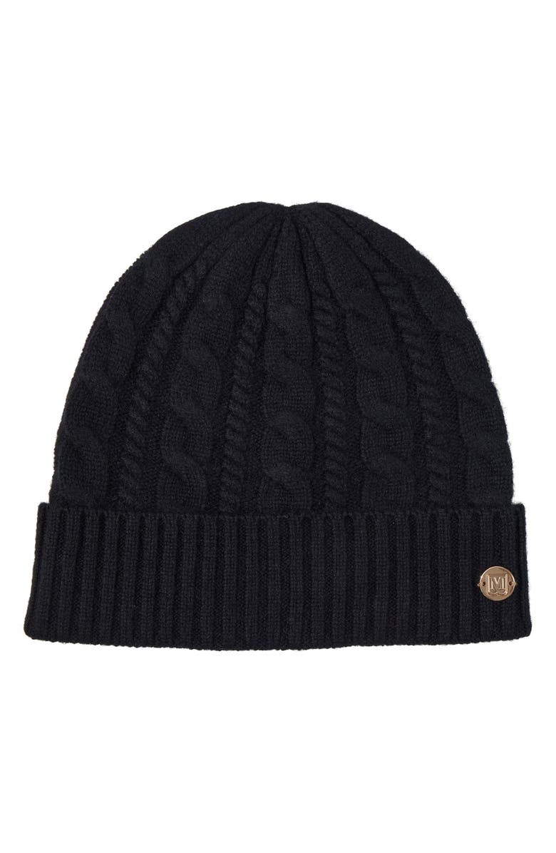 Bruno Magli Cashmere Chunky Knit Cable Hat, Main, color, 