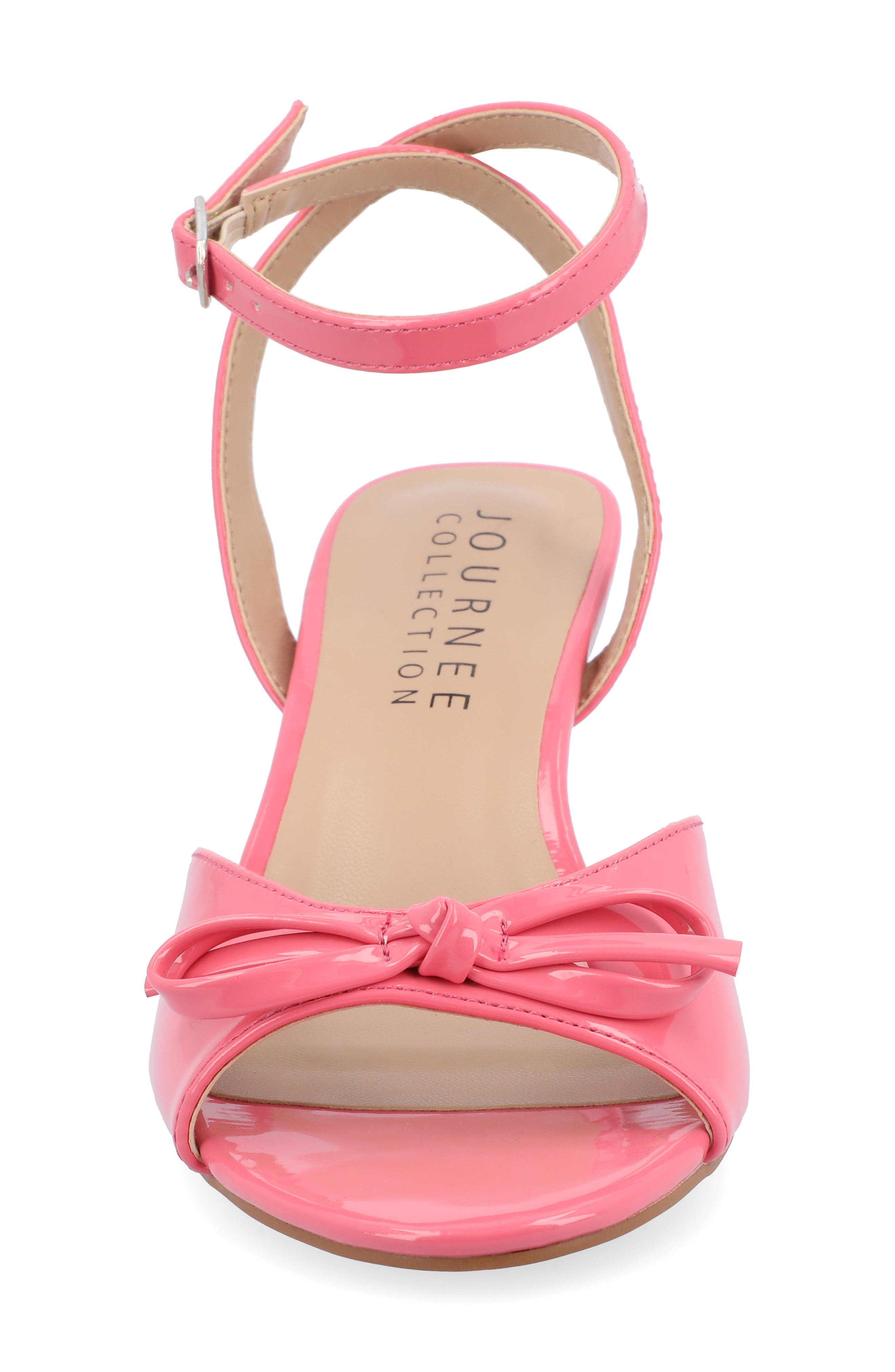 Jennifer Bow Ankle Strap Sandal, Alternate, color, PINK