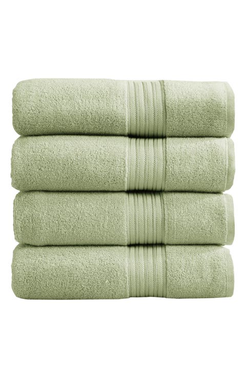 Quick-Dry Cotton 4-Pack Bath Towel Set