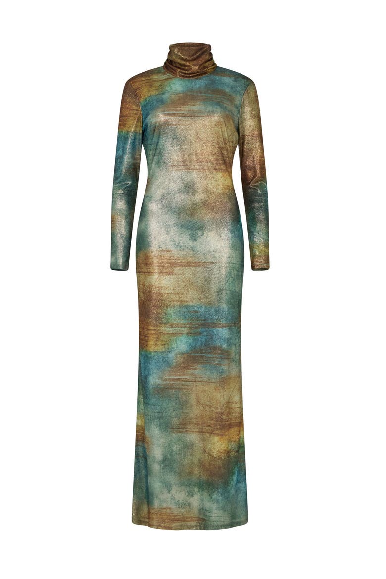 Araa Dress, Alternate, color, Gold