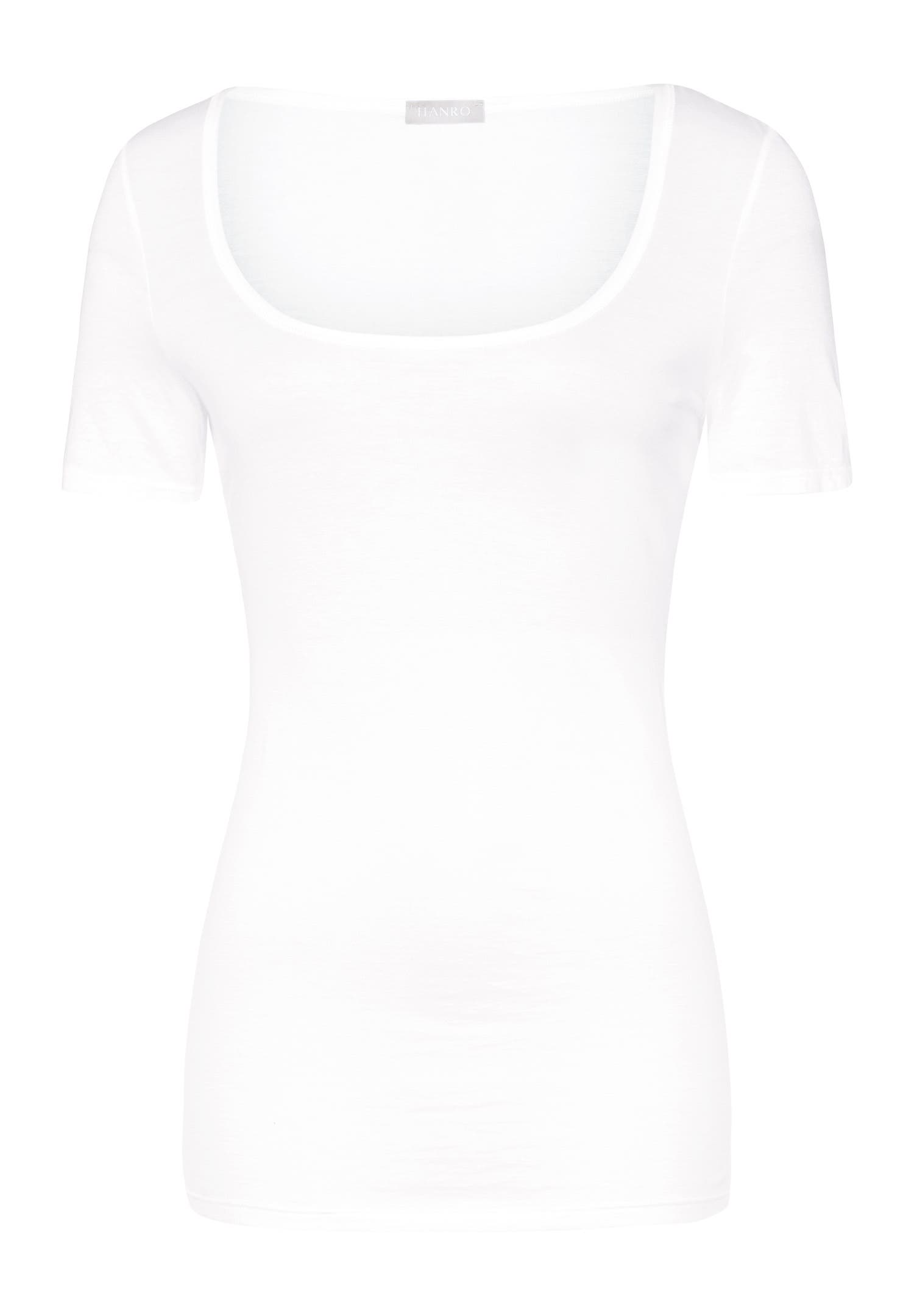 HANRO Ultralight Round Neck Cotton Fitted Top (Women) | Nordstrom