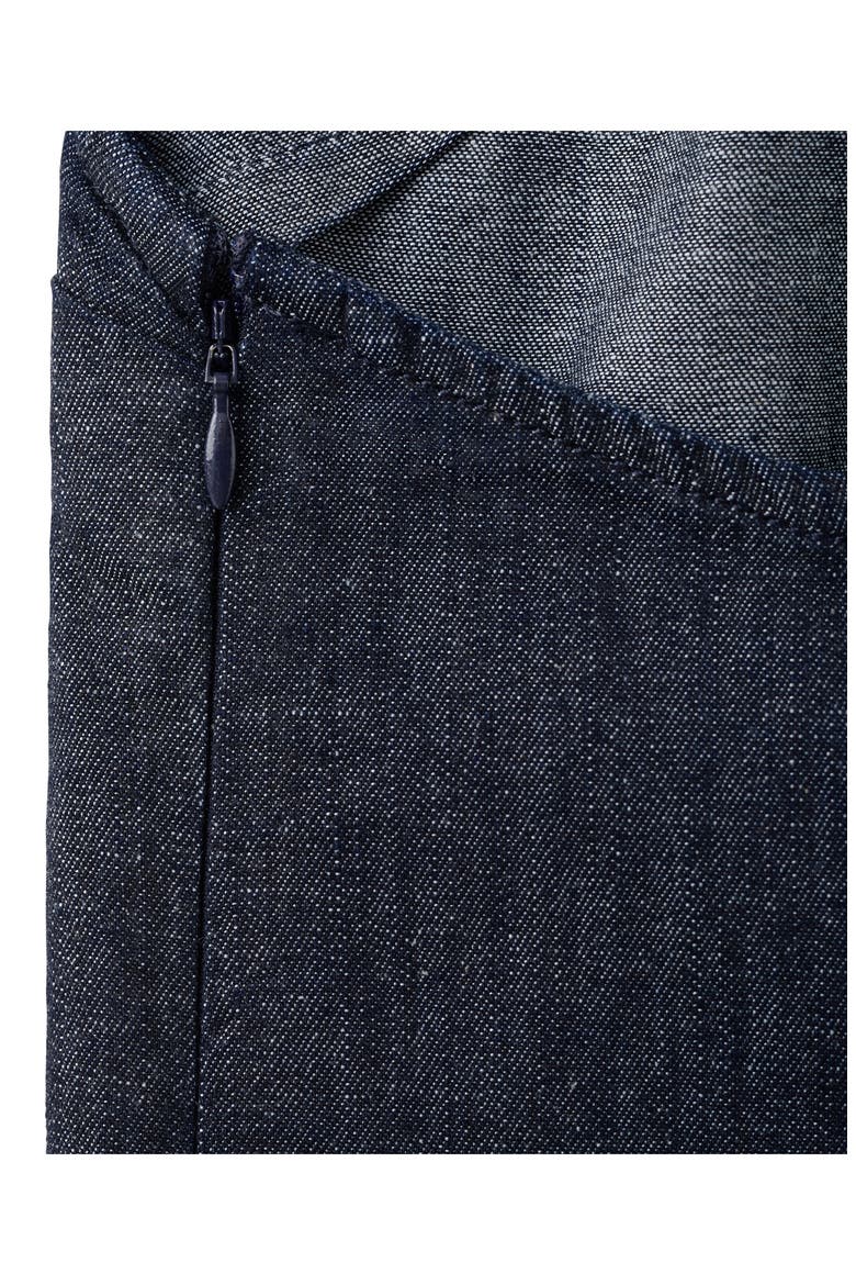 Halter Neck Denim Minidress, Alternate, color, OPEN BLUE