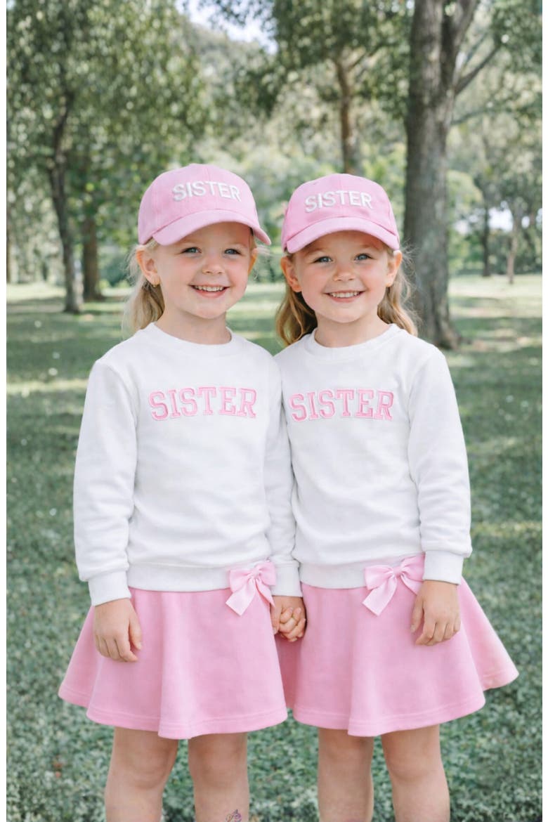 Sister Sweatshirt, Alternate, color, White/Pink