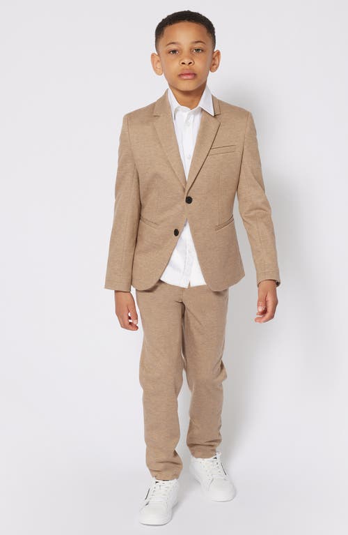 BOSS Kidswear Kids' Khaki Knit Suit in Stone  product