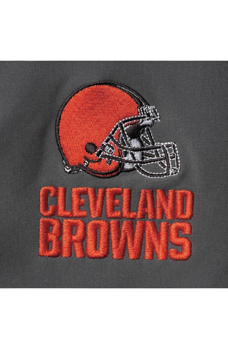 DUNBROOKE Men's Dunbrooke Charcoal Cleveland Browns Sonoma Softshell Full-Zip Jacket, Alternate, color, Charcoal