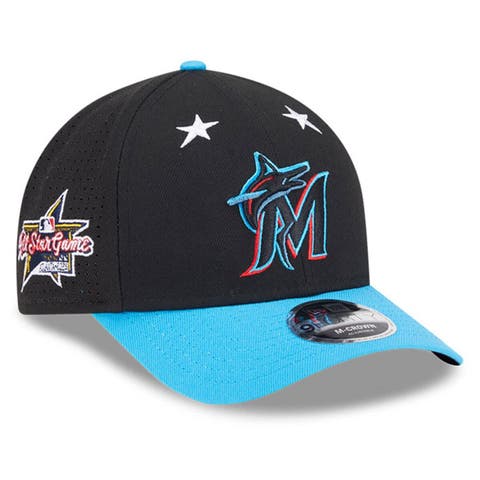 Men's New Era Black/Blue  Miami Marlins 2025 MLB All-Star Game 9FORTY M-Crown Adjustable Hat