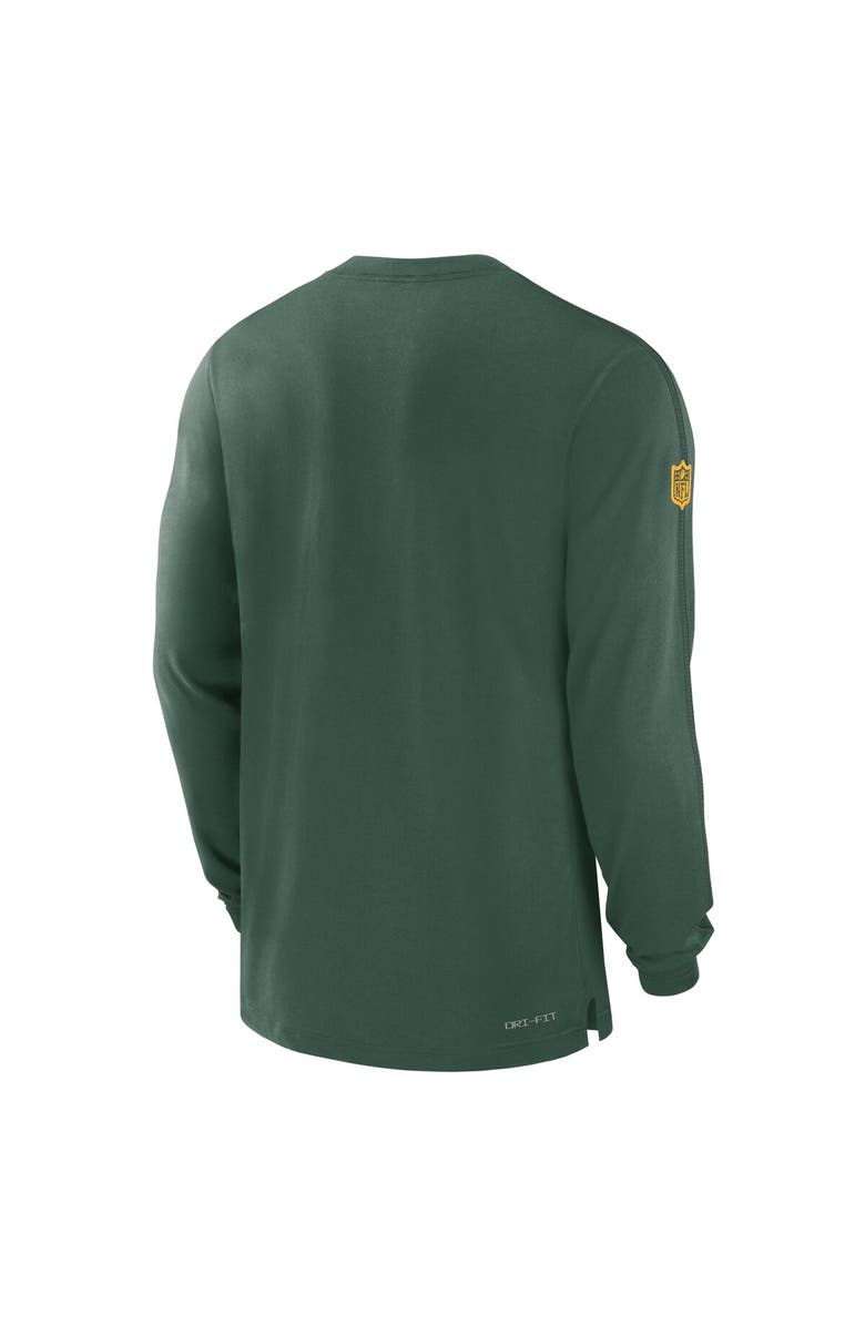Nike Men's Nike Green Green Bay Packers Sideline Player Performance Long Sleeve T-Shirt, Alternate, color, 