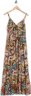 Halogen® Sleeveless Tiered Maxi Dress