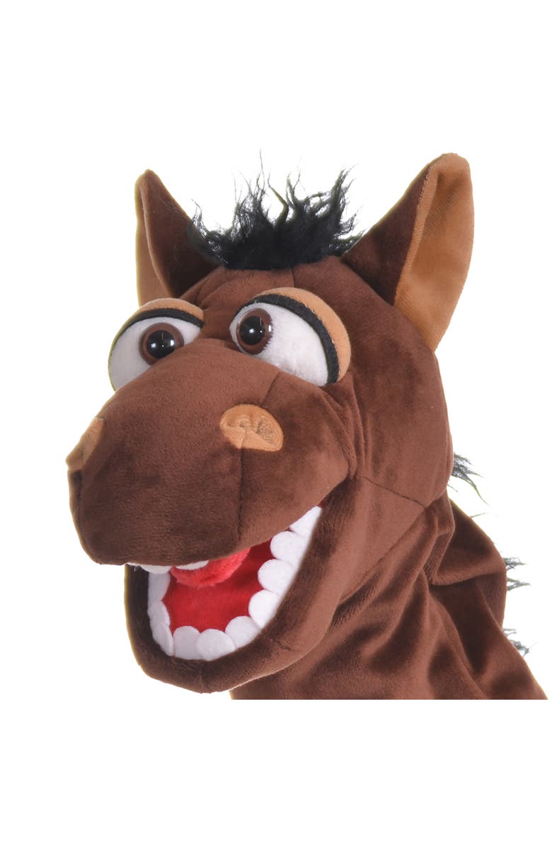 Living Puppets Dobs The Brown Horse 14" Plush Hand Puppet, Alternate, color, Multicolored