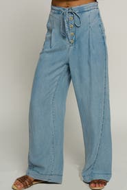 Central Park West Lightid Rise Wideeg Pants