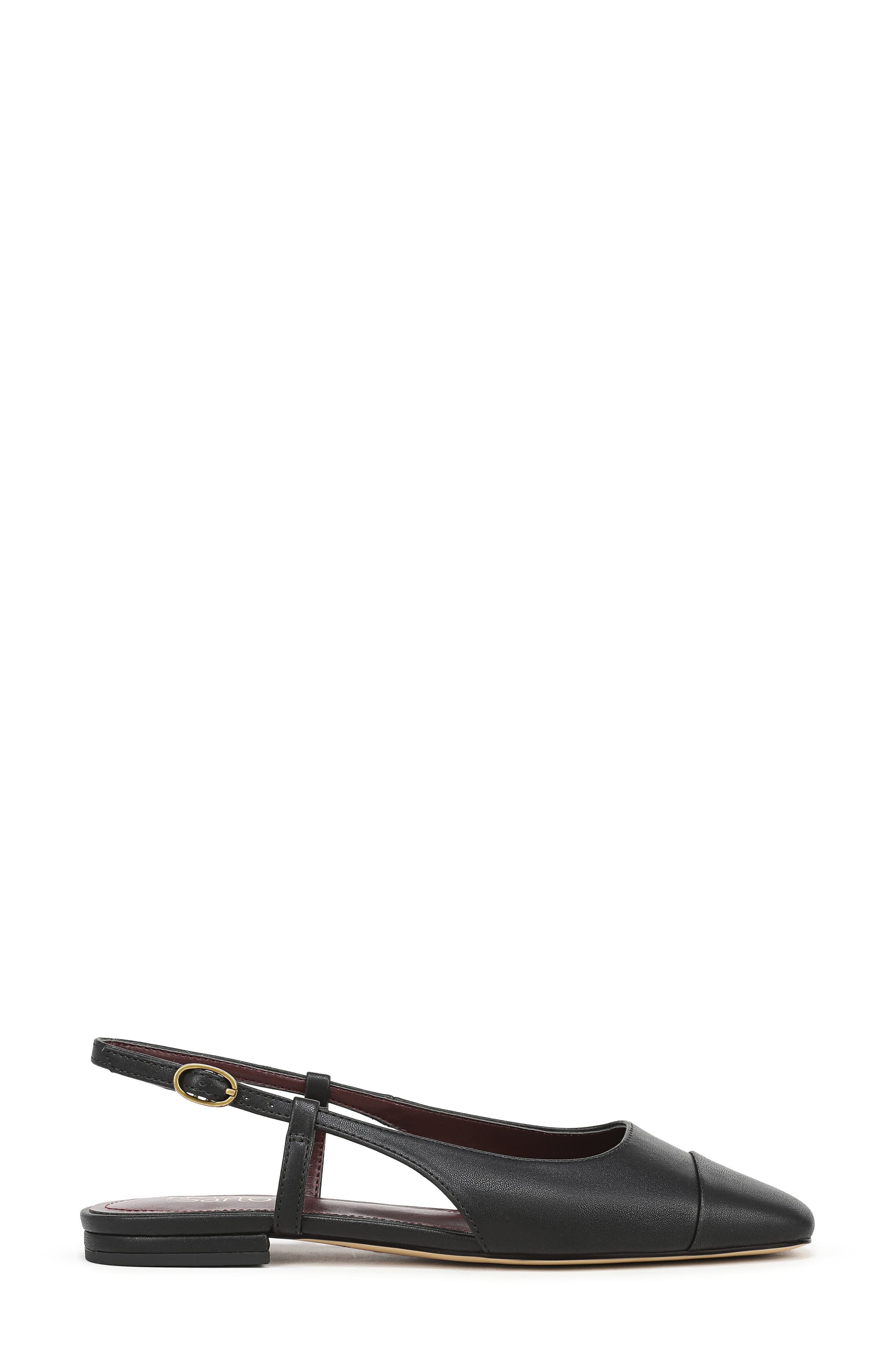Virai Slingback Flat, Alternate, color, BLACK