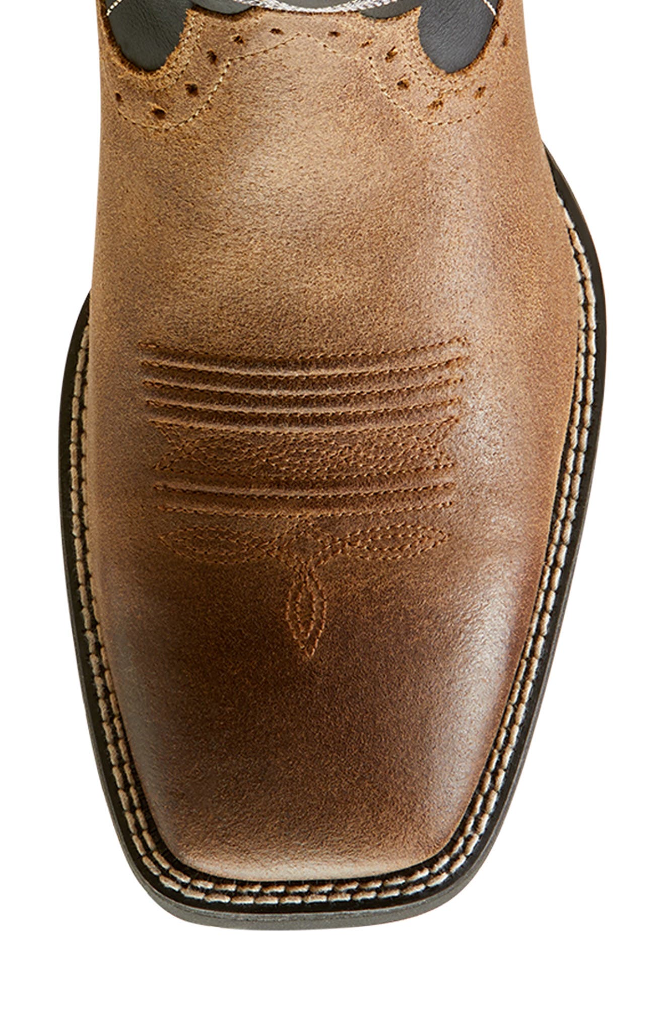 Ariat 'Sport' Leather Cowboy Boot, Alternate, color, Barley Brown/ Matte Black