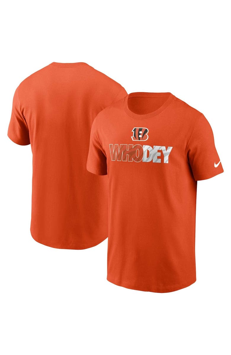 Nike Men's Nike  Orange Cincinnati Bengals Local Essential T-Shirt, Main, color, 