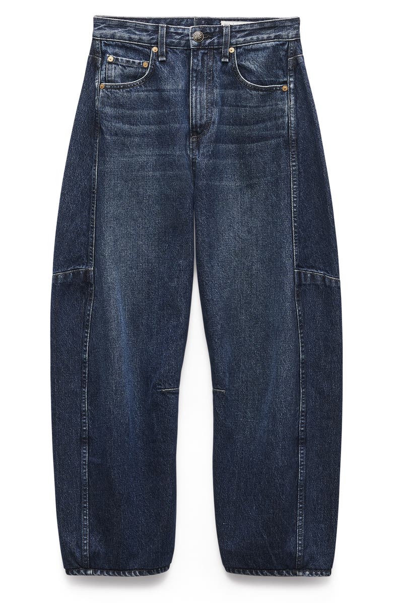 rag & bone Charlie High Waist Barrel Jeans, Alternate, color, 