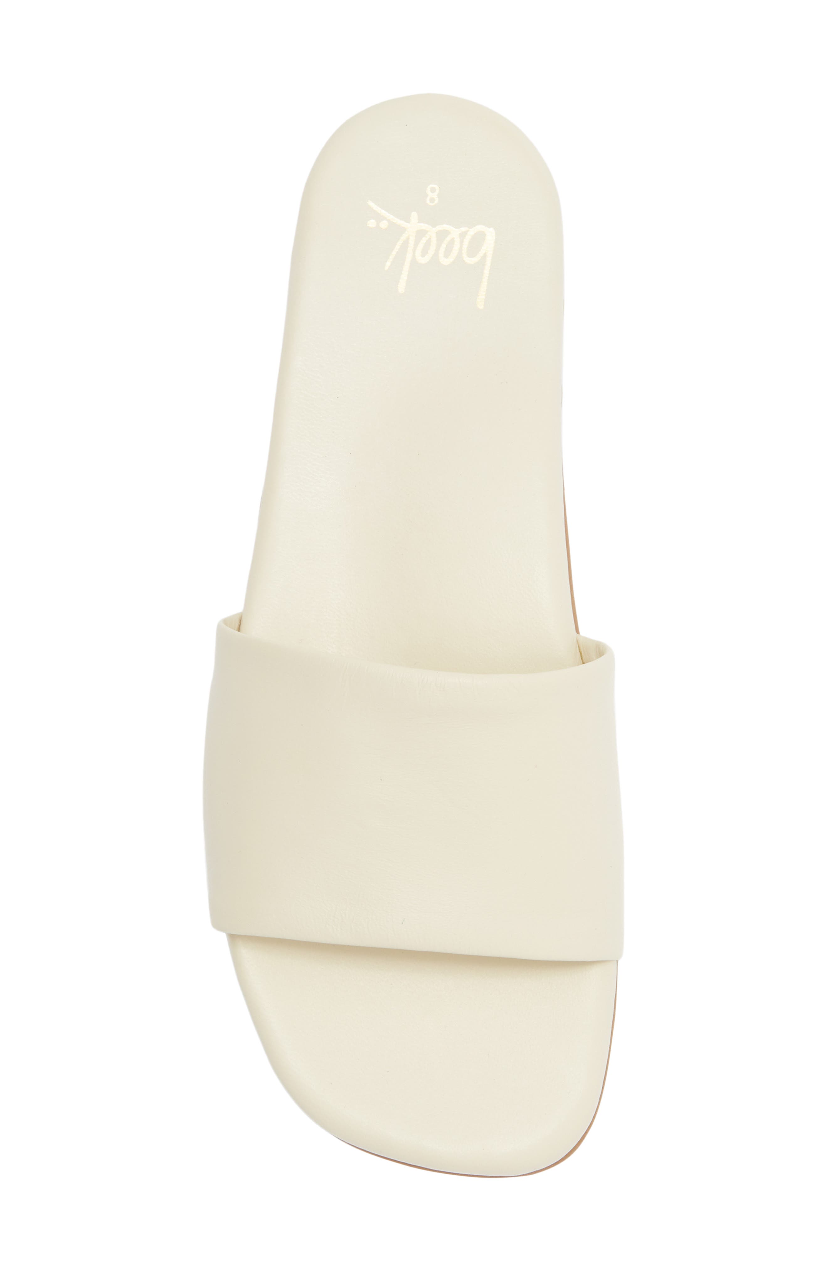 Beek Honeybird Square Toe Slide Sandal, Alternate, color, Egg Shell