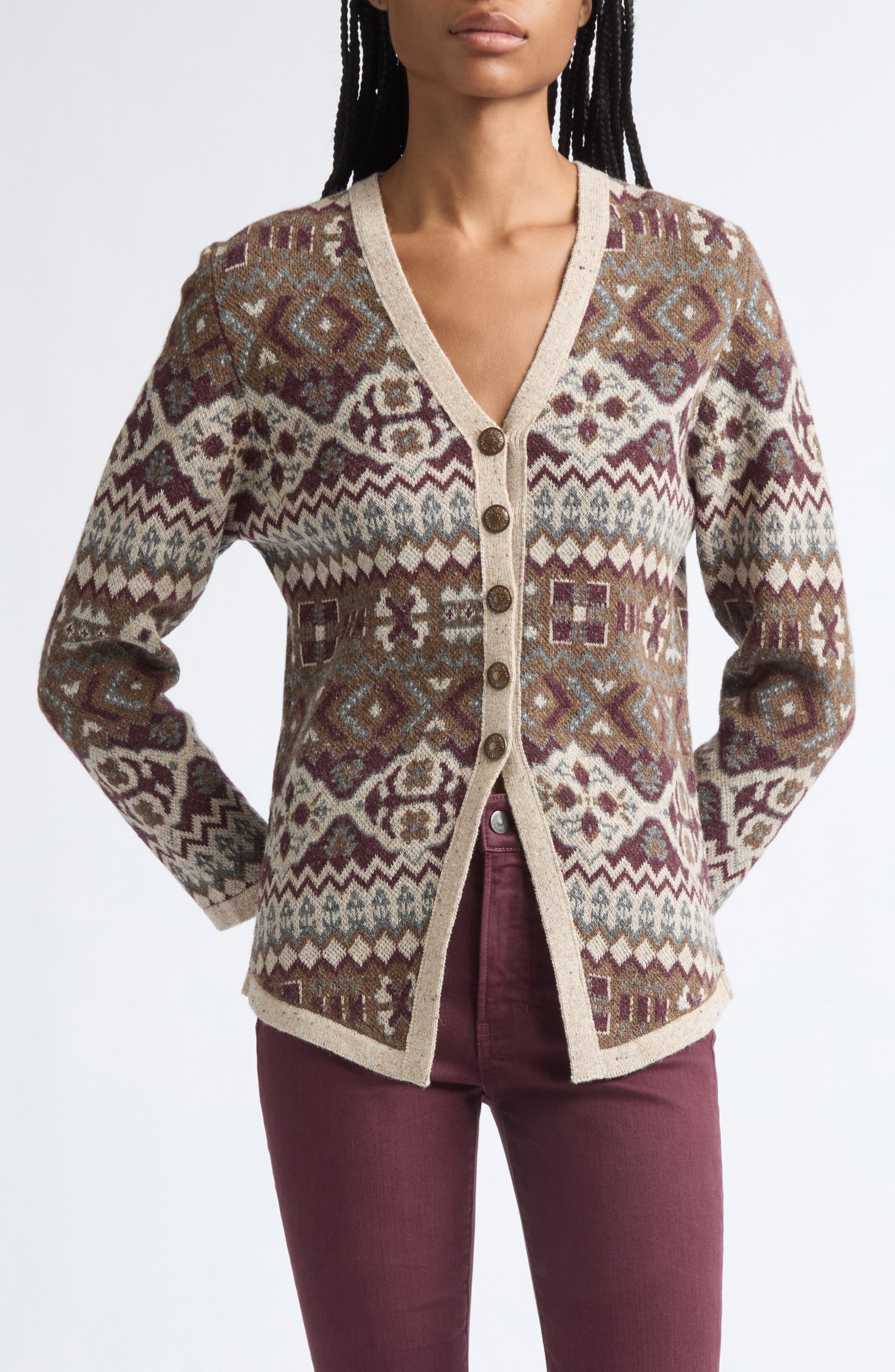 selected BURGUNDY MULTI